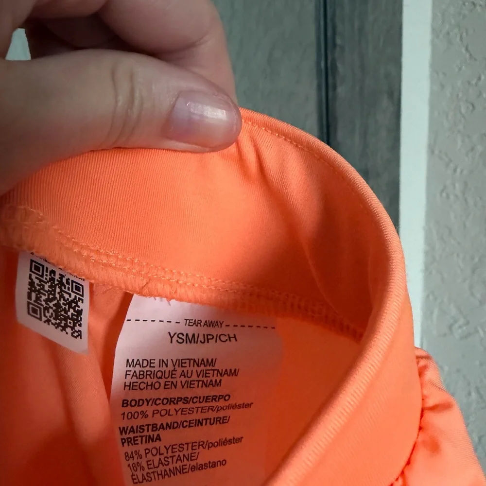 Girls Under Armour Orange Tank & Short Set - Picture 7 of 7